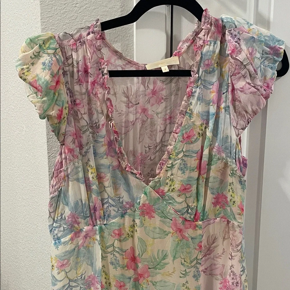 LoveShackFancy Pink Floral Dress - Picture 3 of 5